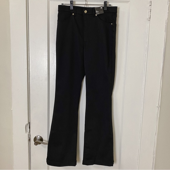 NWT Express High Waisted Luxe Polished Black Bootcut Jeans - Picture 5 of 8